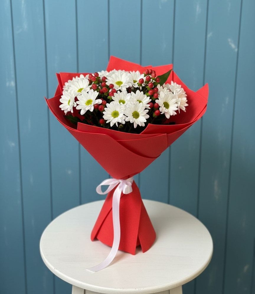 Букет цветов из: Хризантемы в Лоза