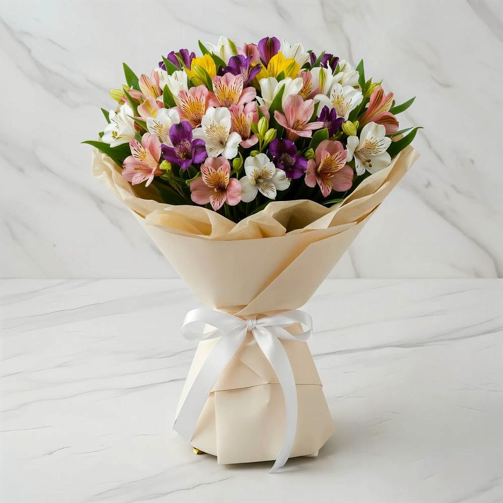 Букет цветов из: Альстромерии в Лоза