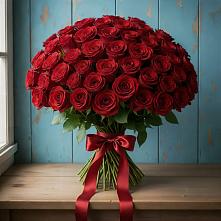 Букет Красные розы Блэк Меджик в Лоза