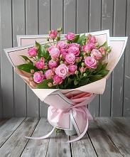 Букет Розовый кустик #REPLACE_PRED# Лоза