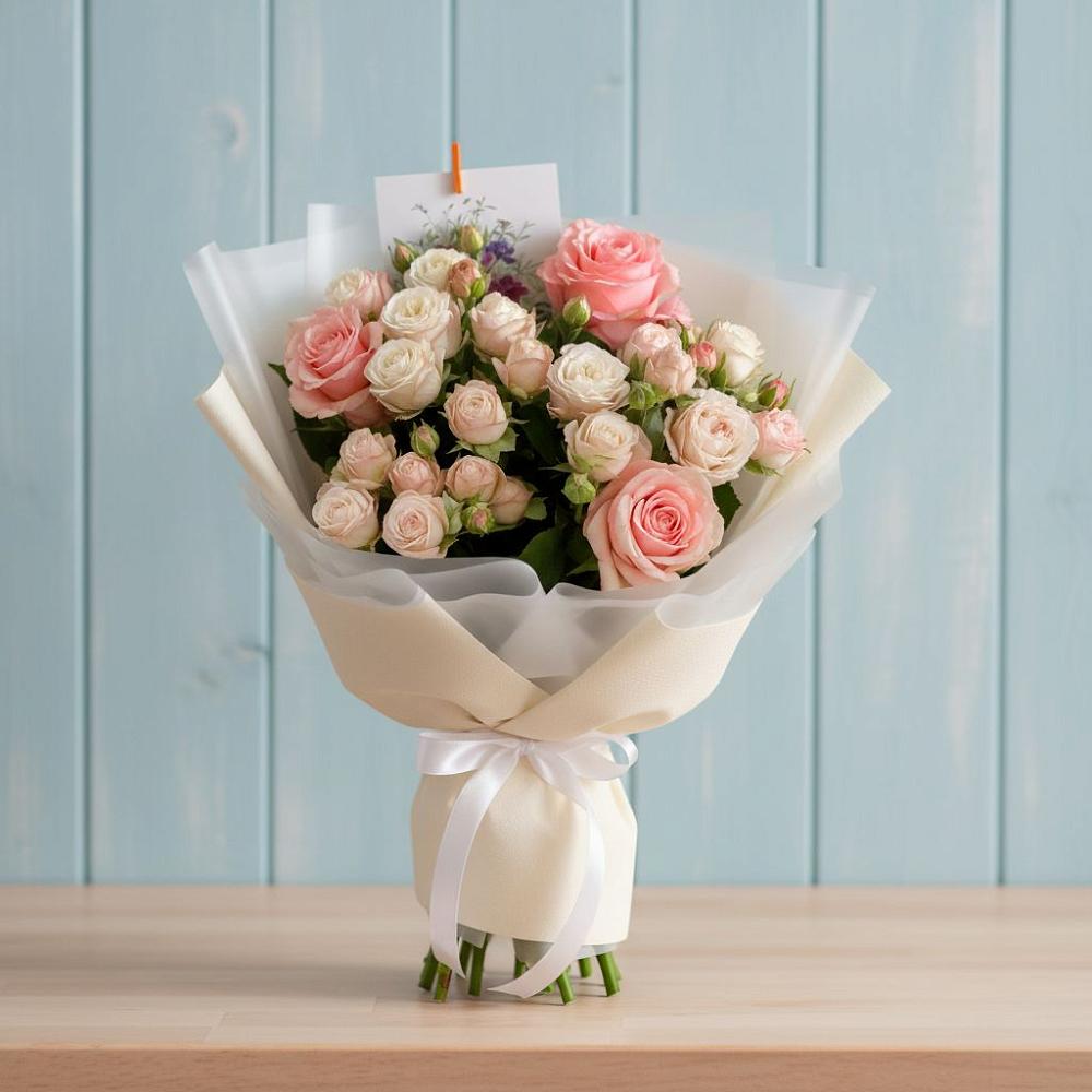 Букет цветов из: Розы в Лоза