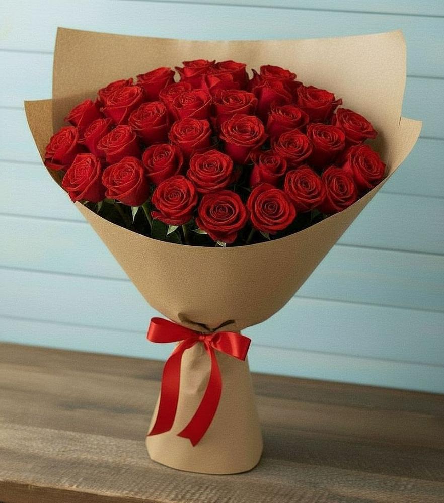Букет Красные розы Милано в Лоза