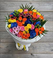 Букет цветов из:  Розы и Хризантемы в Лоза