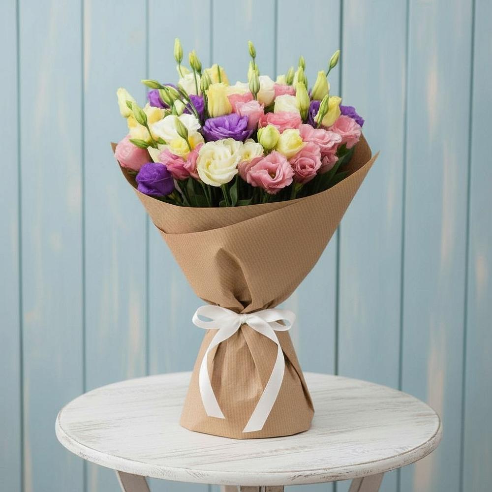 Букет цветов из: Лизиантусы в Лоза