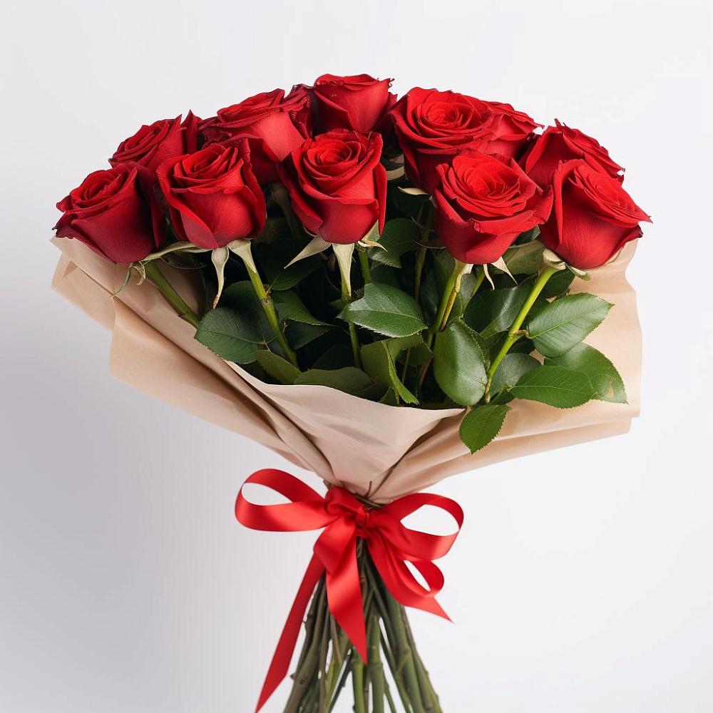 Букет 11 Красных роз Эдлесс Лав в Лоза