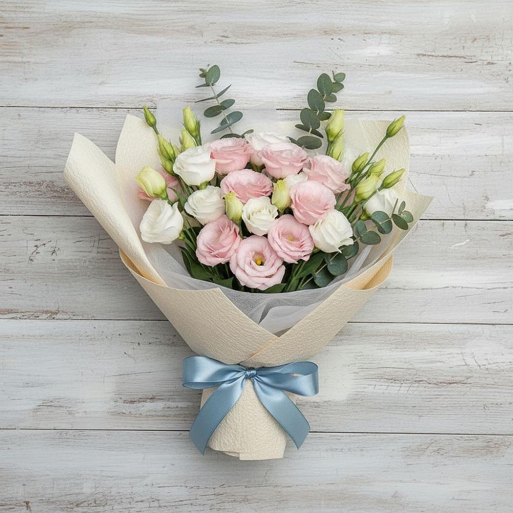 Букет цветов из: Лизиантусы в Лоза